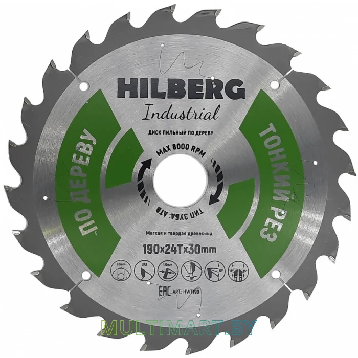 Пильный диск Hilberg HWT190